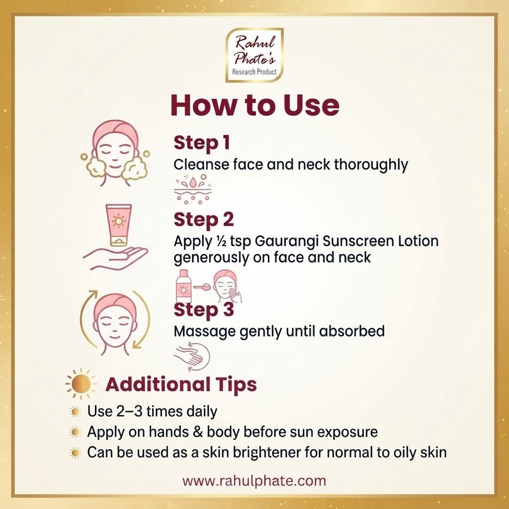 Gaurangi Sunscreen Lotion 100ml - Image 4