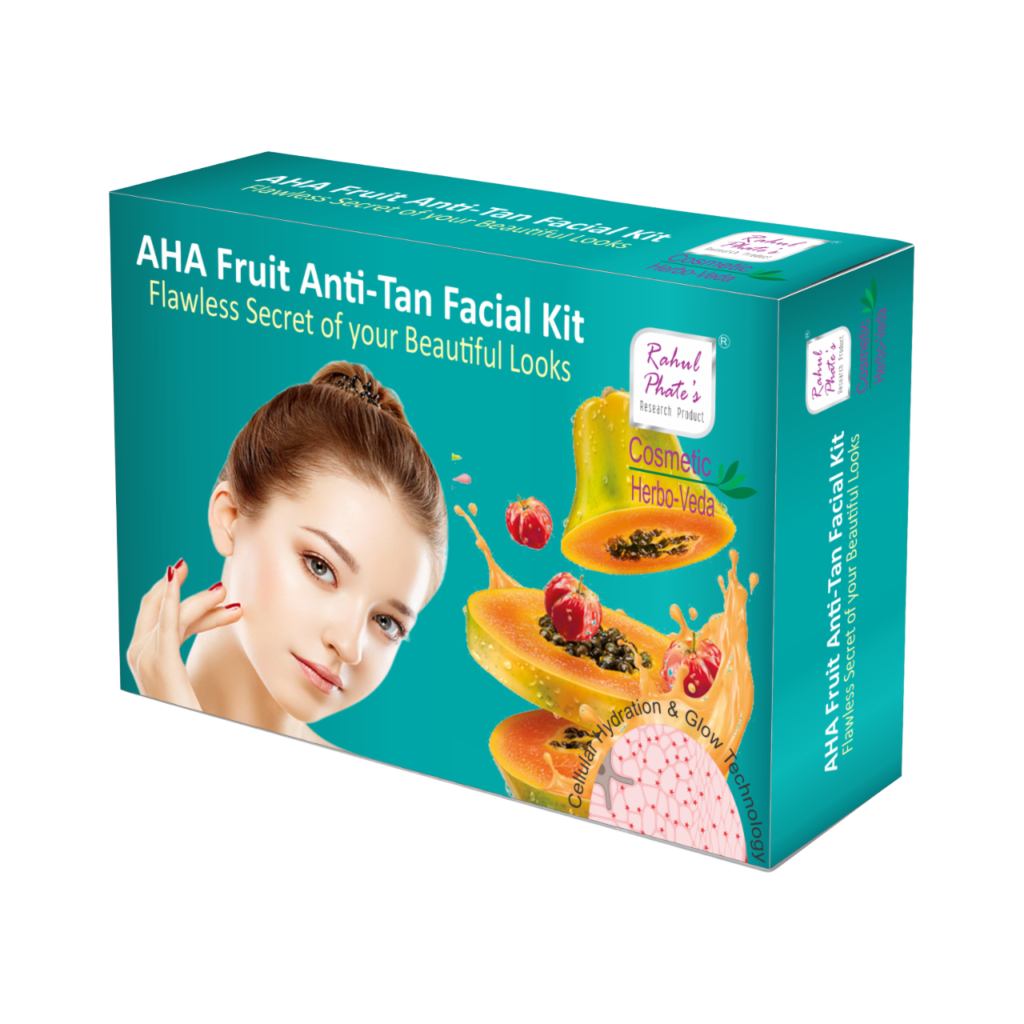 AHA Fruit AntiTan Facial Kit 115g Big Kit Rahul Phates Cosmetics Range