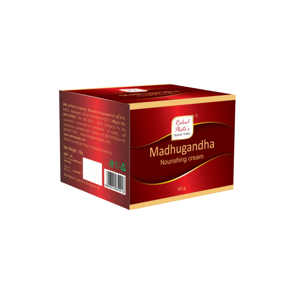 Madhugandha Nourishing Cream 50g Box Back_1