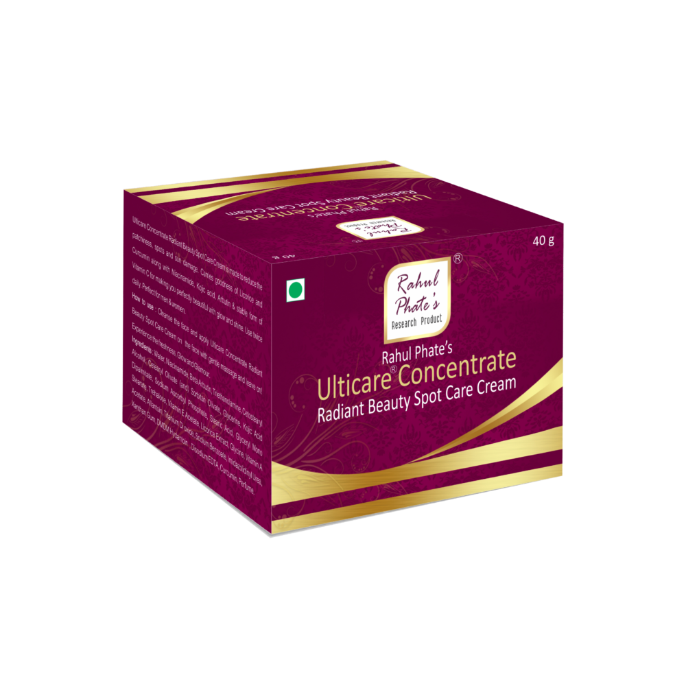 Rahul Phate's Ulticare Concentrate Radiant Beauty Spot Care Cream Carton 40g