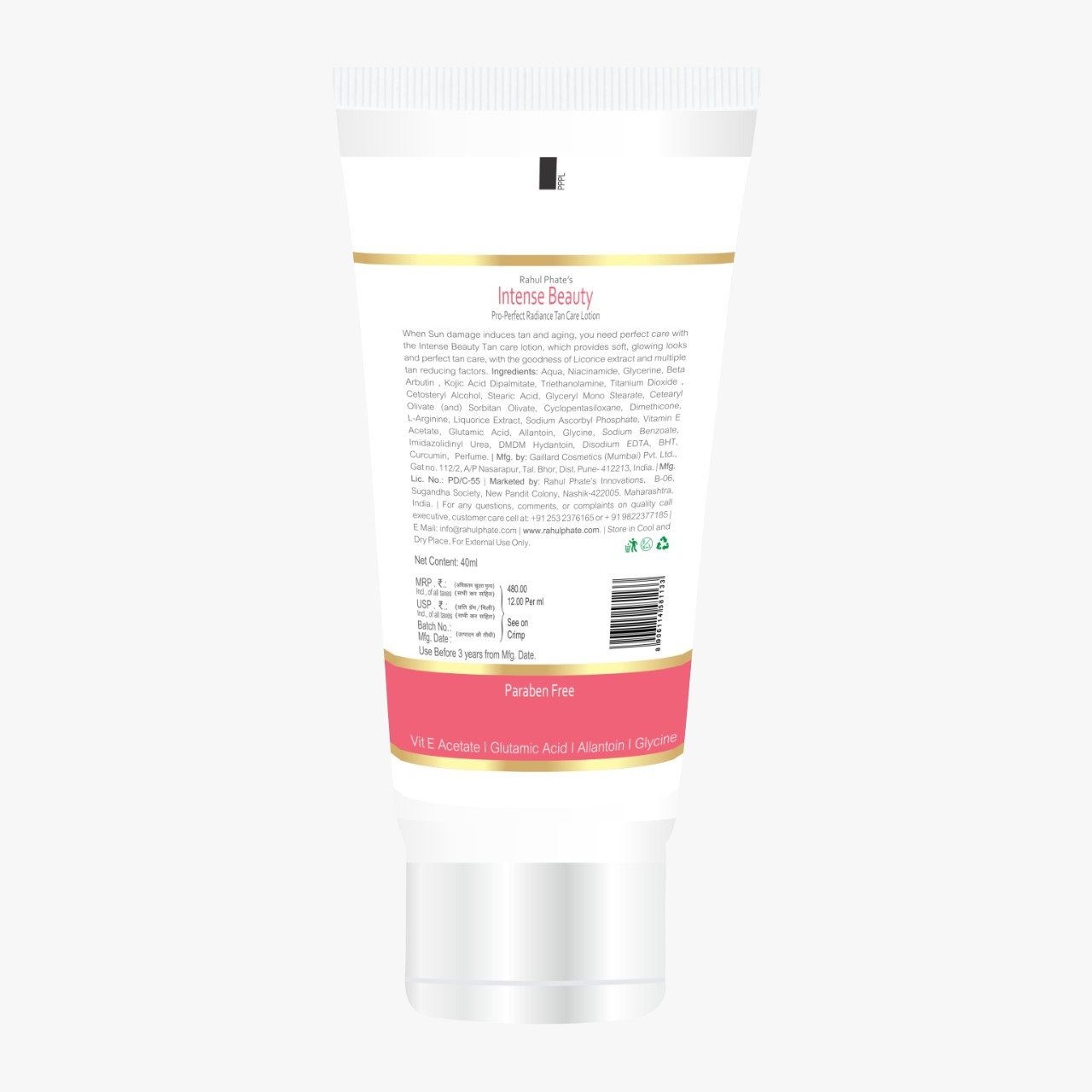 Rahul Phate's Intense Beauty Pro-Perfect Radiance Tan Care Lotion - Image 2