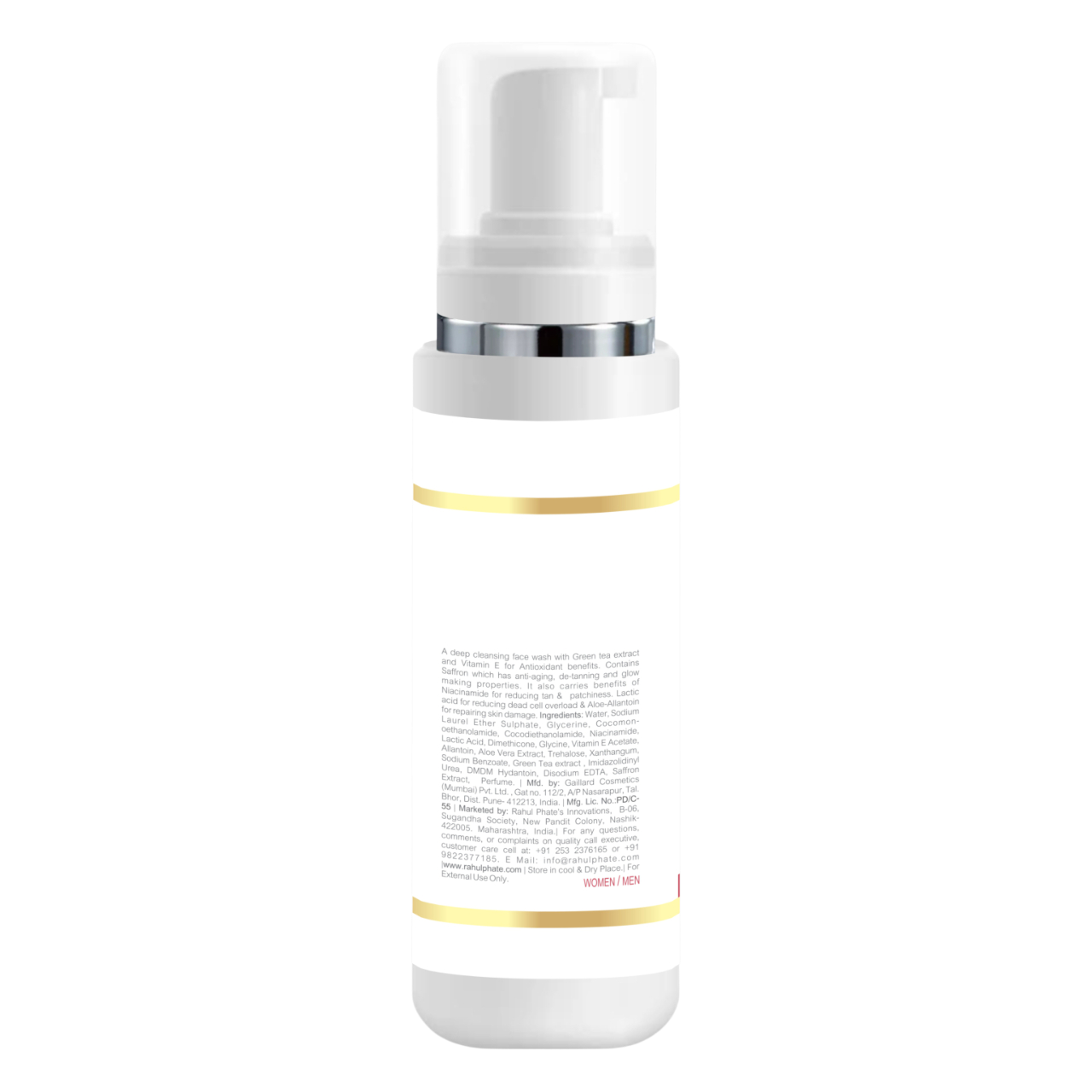 Rahul Phate’s Glow-N-Polish Green Tea & Saffron Deep Clean Face Wash 100ml - Image 2