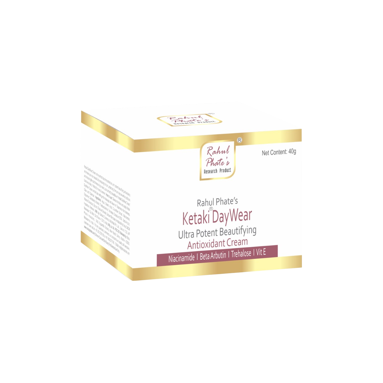 Rahul Phate's Ketaki Daywear Ultra Potent Beautifying Antioxidant Cream 40g - Image 5